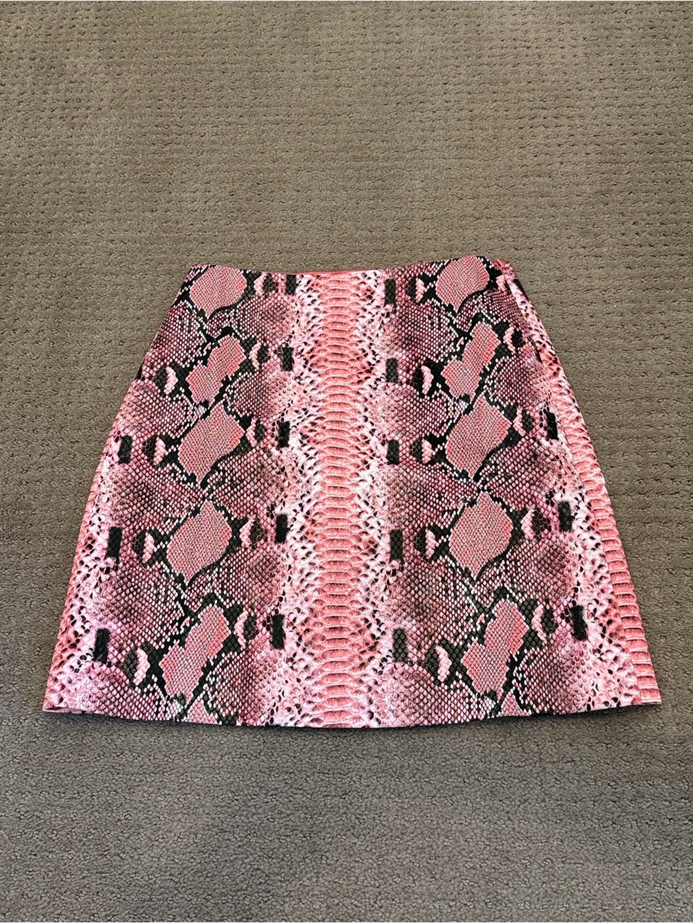 Endless Rose Pink & Black Snakeskin - Print Mini Skirt NWT